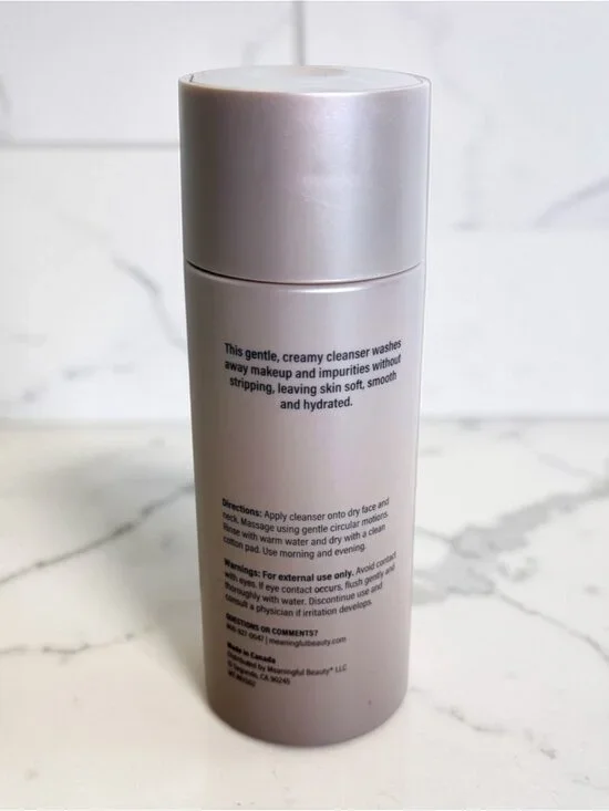 Meaningful Beauty Cleanser Skin Softening Cleanser Cindy Crawford 6 OZ /180 ml - Picture 2 of 2